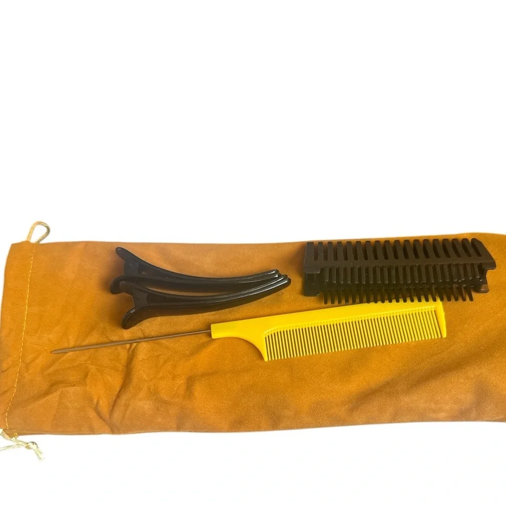 Hair press comb with clips‎ accessories